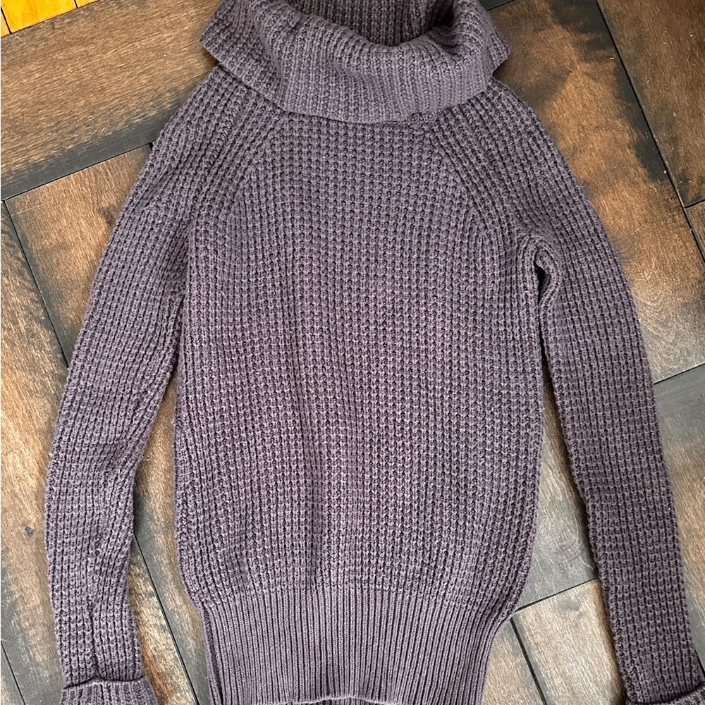 Calvin Klein purple Cowl Neck chunky Sweater - Picture 2 of 5